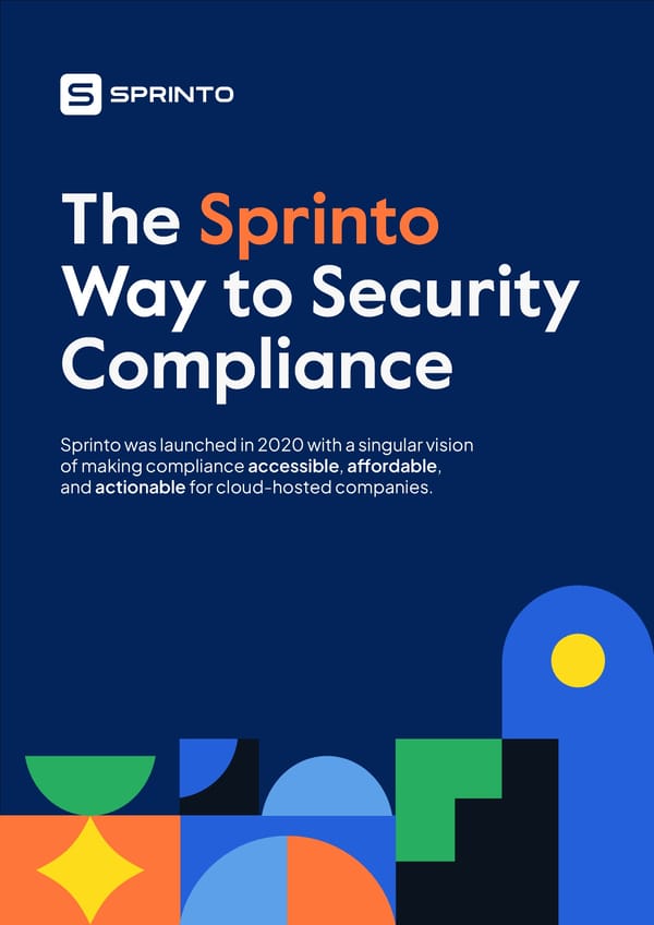 The Sprinto Way To Security Compliance - Page 1